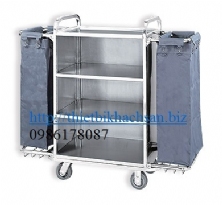 GIỎ DỊCH VỤ PHÒNG,All Metal Guess Room Service Cart D-021