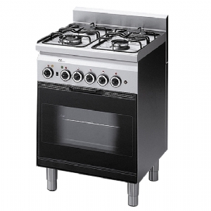 Gas range, 4 burners, 1 gas oven with electric grill 6060CFG