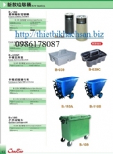 THÙNG RÁC, 1100L Outdoor garbage cart B-109