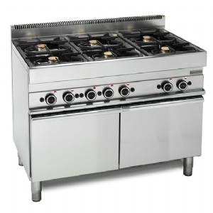 Gas range, 6 burners, 1 maxi gas oven 65110CFGG