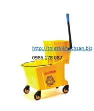 XÊ DẨY LAU SÀN, 24L SINGLE MOP TROLLEY B-040C