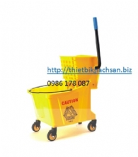 XÊ DẨY LAU SÀN, 32L SINGLE MOP TROLLEY B-040D