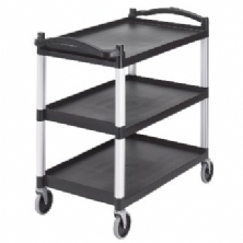 Black Three Shelf Utility Cart (Unassembled) BC340KD110