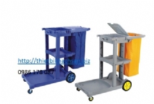 GIỎ HÀNG SỬ DỤNG TÚI, JANITOR  CART(WITH COVER) D-11-1