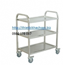 XE ĂN BA TẦNG CỠ LỚN Three-tier stainless steel dining car(Big)  D-014A