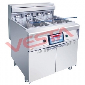 Electric Digital Fryer(2-tank,4-basket)With Filtration DZL28-2