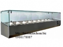 1.6m Static Cooling Countertop Display Showcase FRCR-1-7