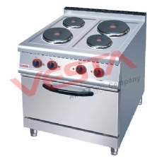 Electric 4-Plate Cooker With Electric Oven JZH-TT-4