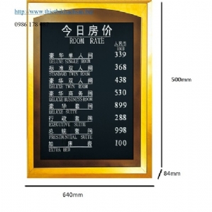 BIỂN BÁO, ROOM RATE BOARD P-40 