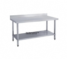 SS304 Work Bench With Splashback (Square leg)