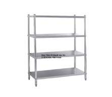 SS304 4 Tier Shelving