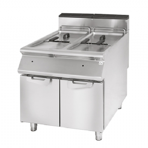 Gas fryer, capacity 2x 13 litres  VS7080FRGS13