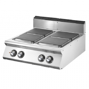 Electric range, top version, 4 square hot plates VS7080PCEQT