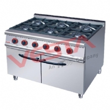 Gas Range6-Burner With Cabinet ZH-RA-6