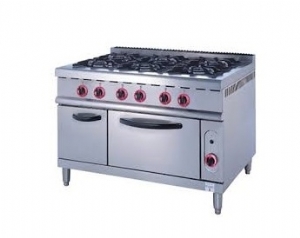 Gas Range With 6-Burner Electric Oven ZH-TQ-6